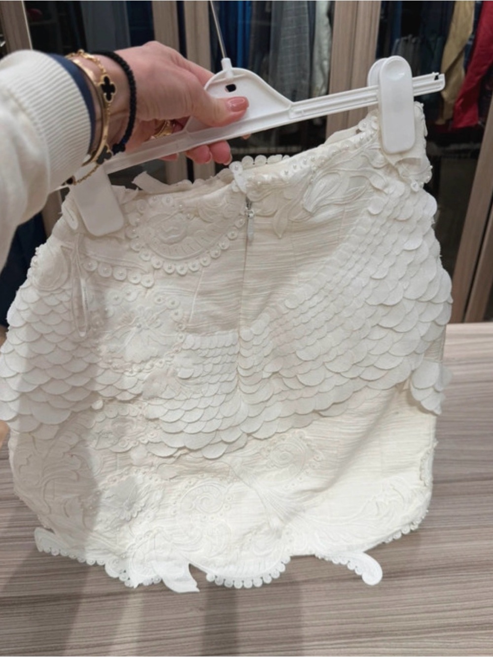 Zimmermann Tama Beaded Appliqué Miniskirt size XS - Picture 9 of 12
